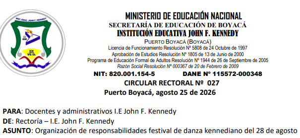 Circulares 2026
